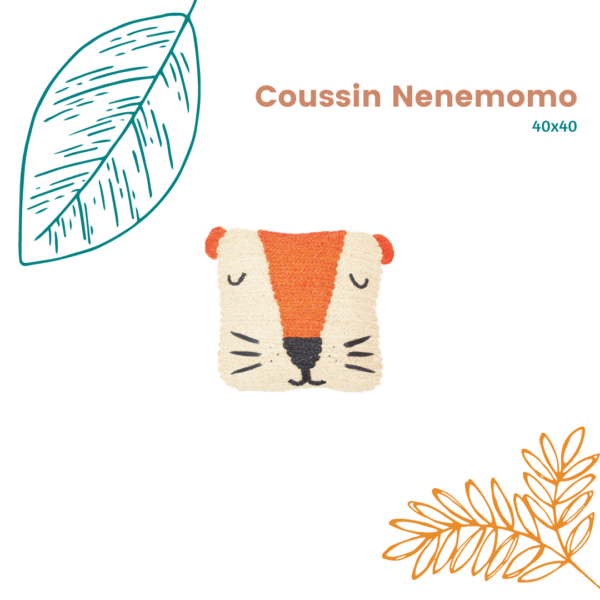 Coussins_souris_Nenemomo_raphia_orange_Le_voyage_de_la_huppe